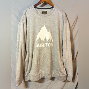 Burton Gray Crewneck Sweatshirt with White Logo
